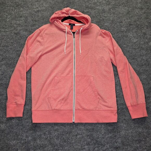 Gap Hoodie Womens Large Pink Full Zip Sweatshirt Drawstring Hood Casual Soft - Picture 1 of 8